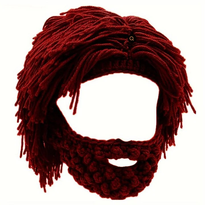 Grantley - Punk Style Beanie with Attached Straight Hair Wig