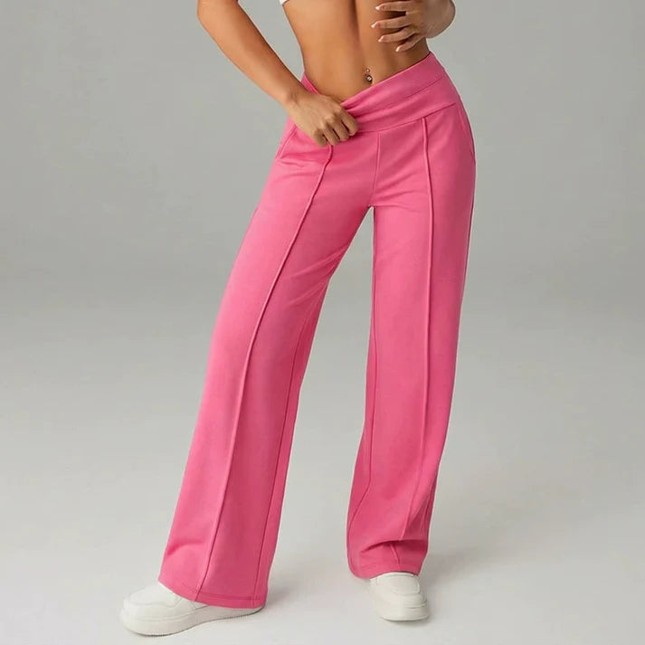 Samanda - High Waist Wide Leg Pant