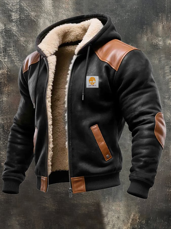 Francois - Vintage Suede Jacket With Hood