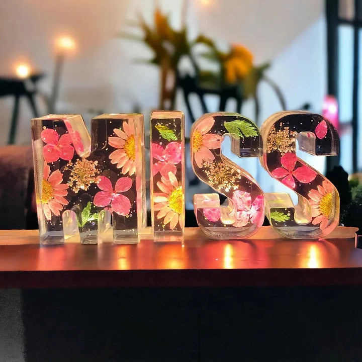 PetalLume - Handmade Flower Resin Night Light