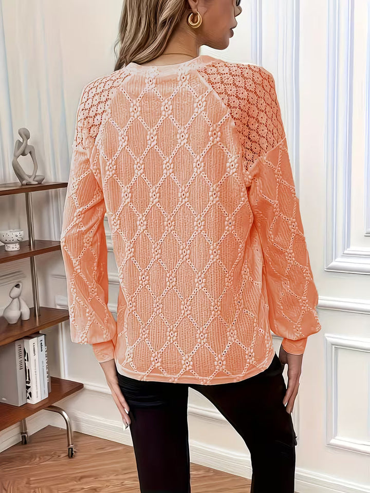 Carys - Patterned Blouse With Long Sleeves