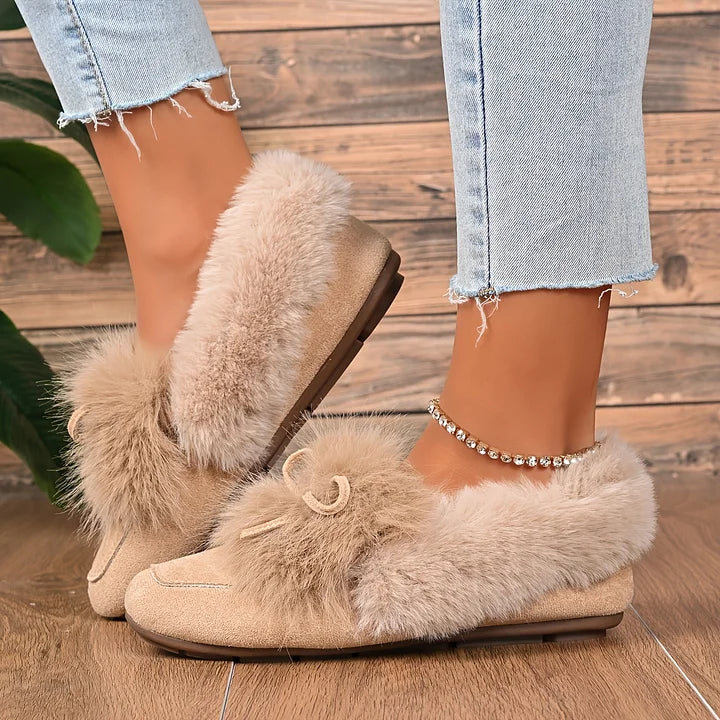 Kesmina - Cozy Faux Fur Non-Slip Shoes