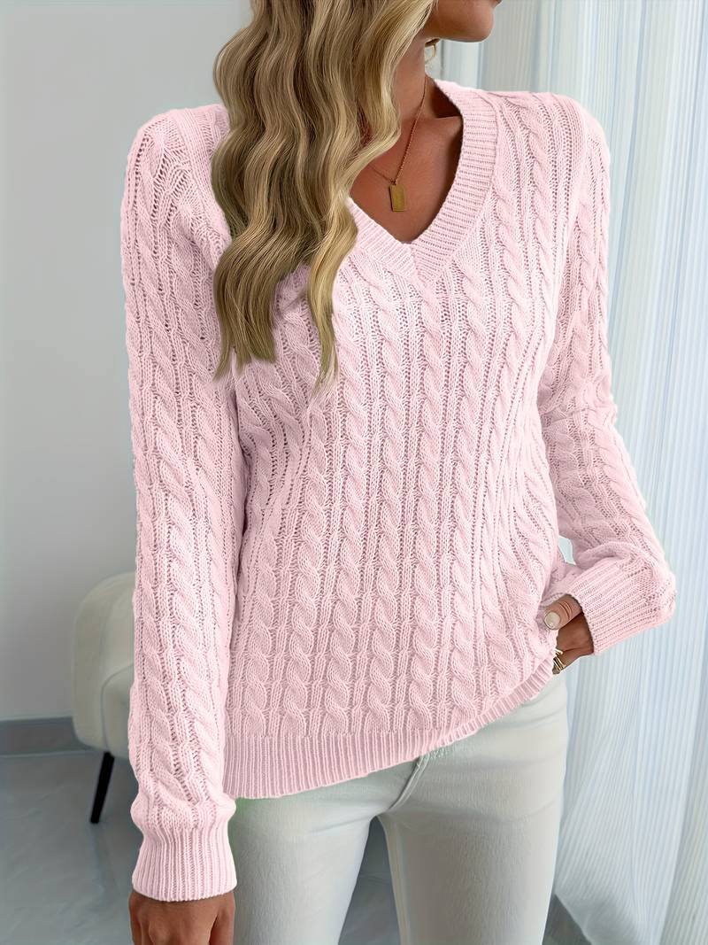 Sivanit - Long Sleeve Ribbed Sweater