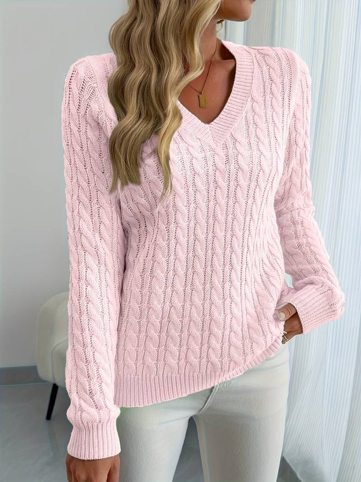 Sivanit - Long Sleeve Ribbed Sweater