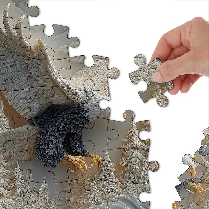 TalonCraft - Carved Eagle Puzzle Home Decor