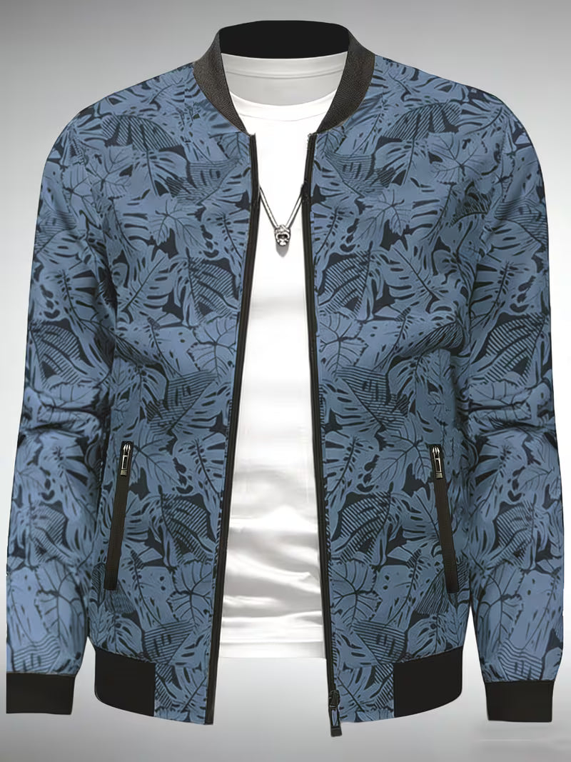 Dagan - Casual Long Sleeve Sports Jacket With Zipper