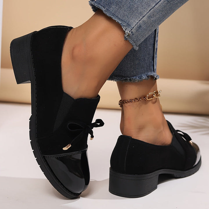 Virna - Elegant Non-Slip Loafers With Bow