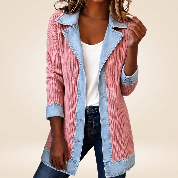 Lianonoria - Ribbed Knit Coat