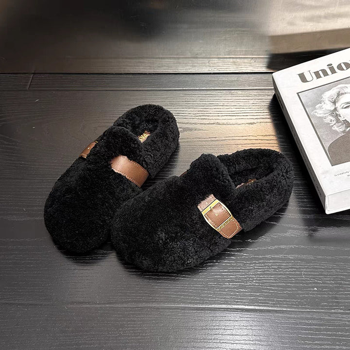 Zilvia - Warm Lambswool Shoes In Fairy Style
