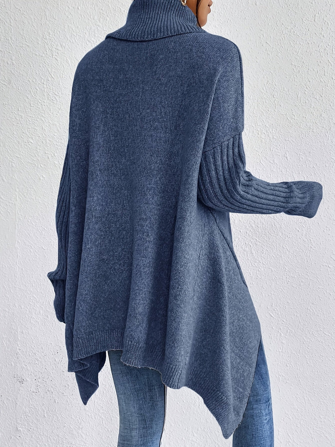 Tahlia - Casual Long Sleeve High Neck Sweater