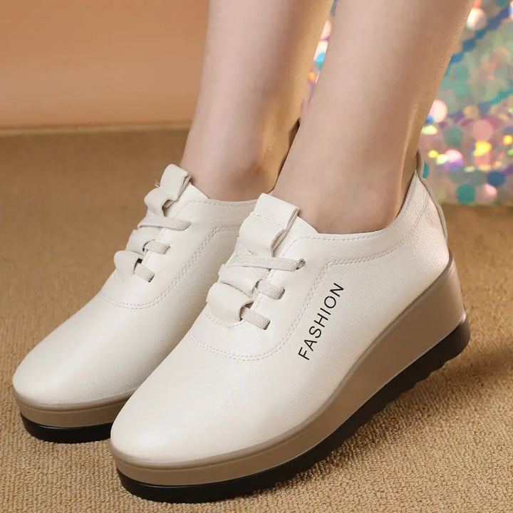 Saturnina - Leather Shoes With Thick Sole