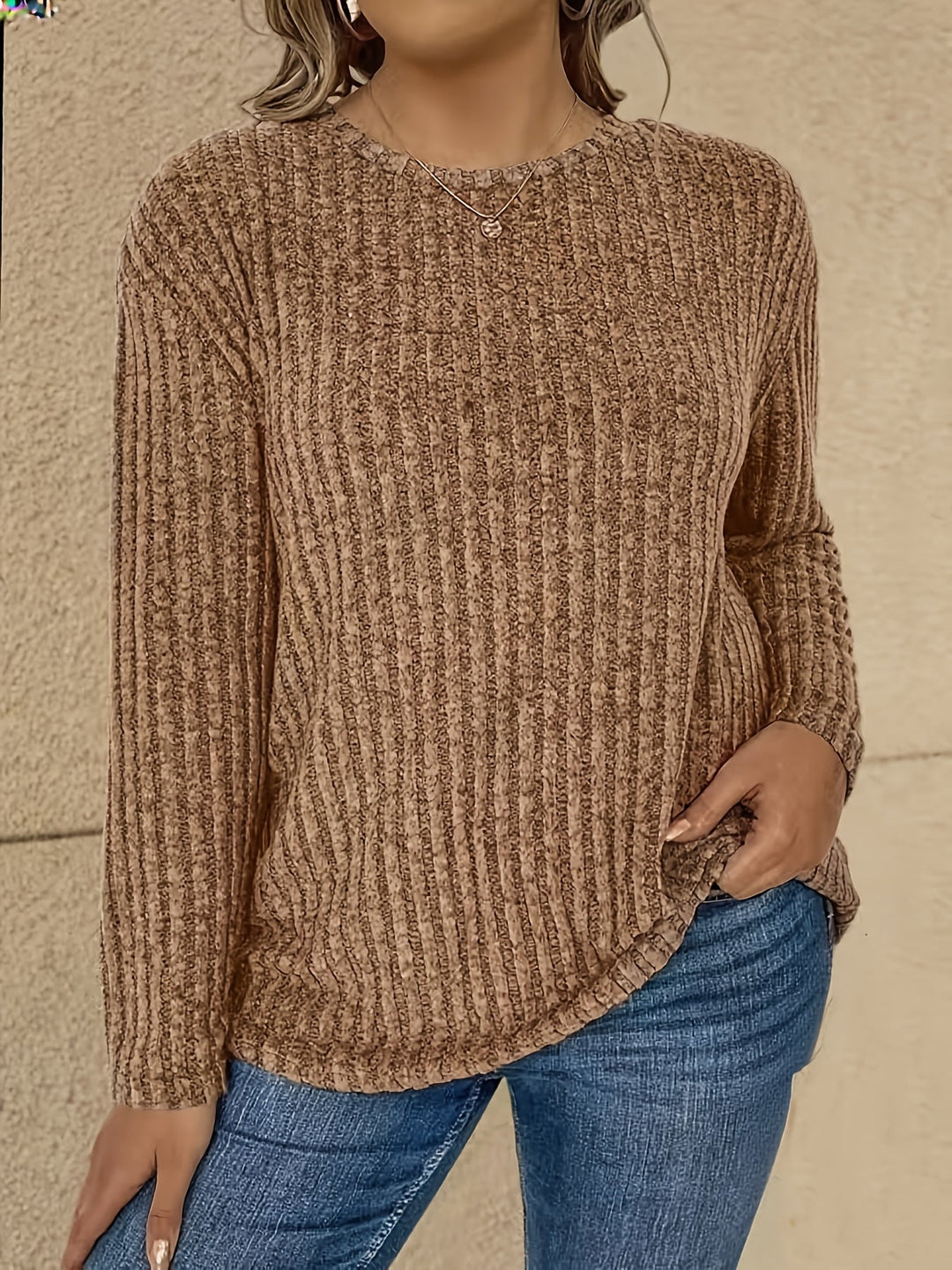 Katiya - Casual Loose Long Sleeve Sweater