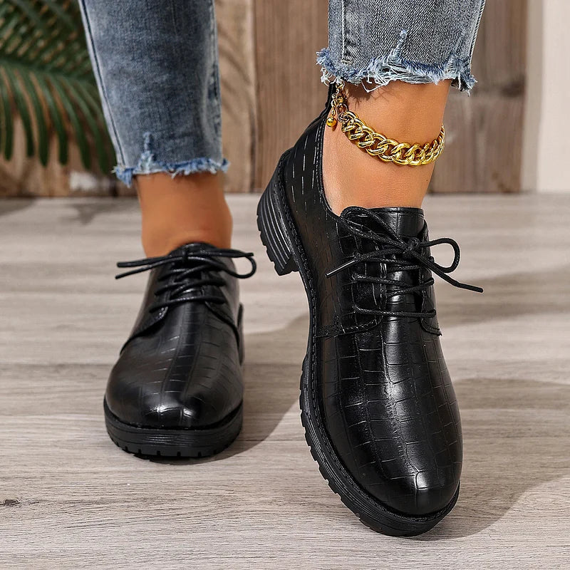 Niyra – Chunky Sole Lace-Up Derby Shoes