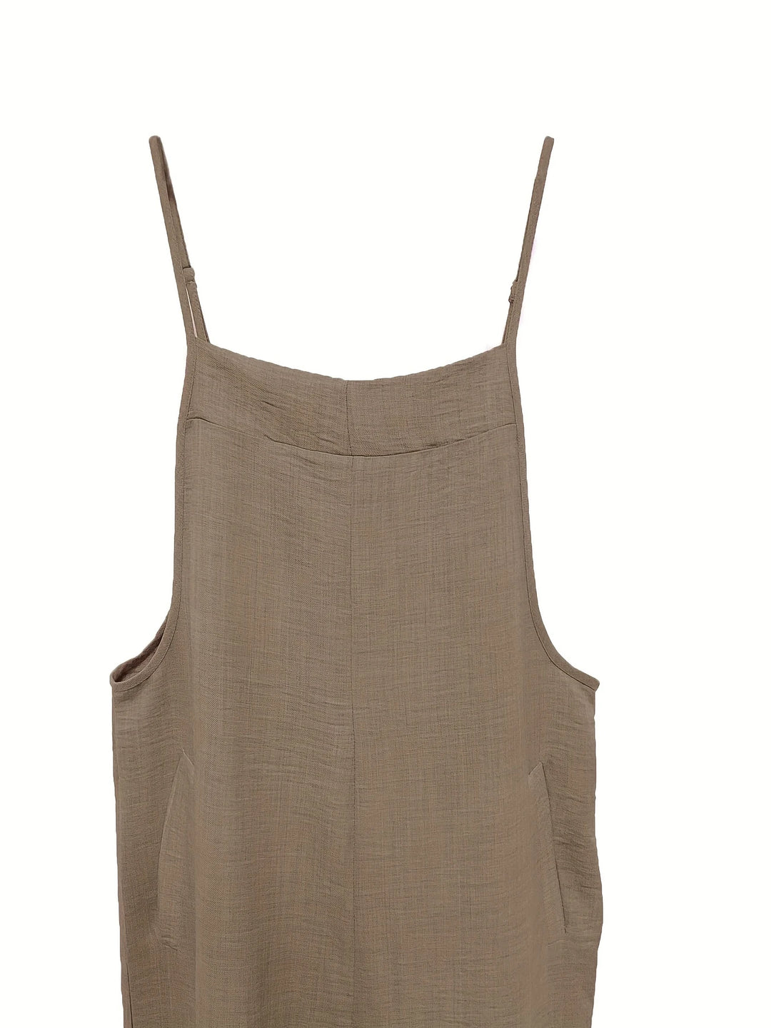Annia - Casual Wide Leg Overalls With Pockets