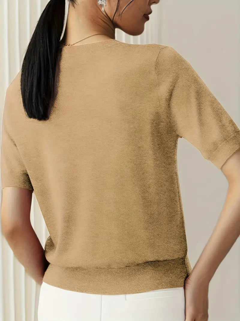 Jacquie - High Elasticity Casual T-Shirt
