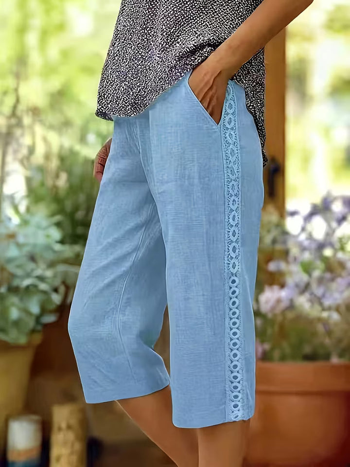 Arnisa - Comfortable Summer Side Lace Pocket Pant