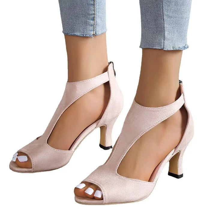 Kalysha - Fish-Shaped Back Zipper Heels