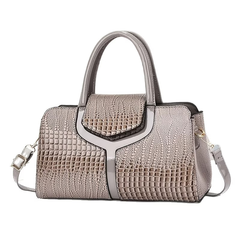 Isolarenna - Handbag With Crocodile Texture