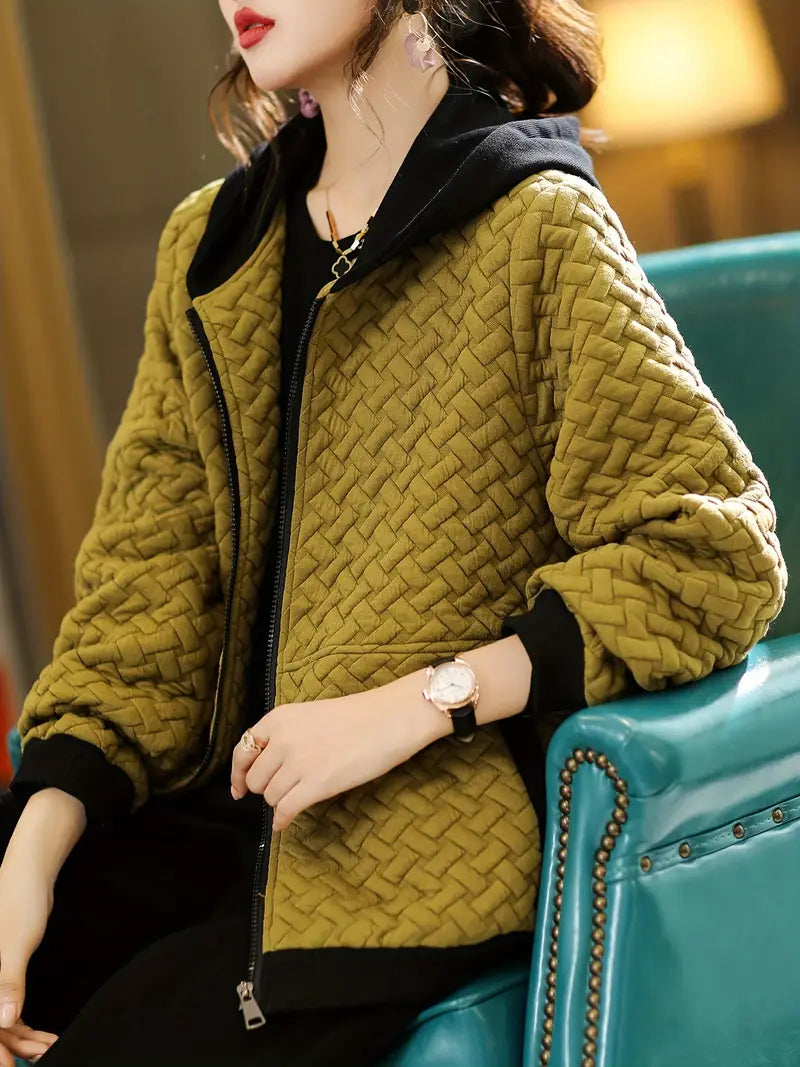 Earnestine - Quilted Hoodie