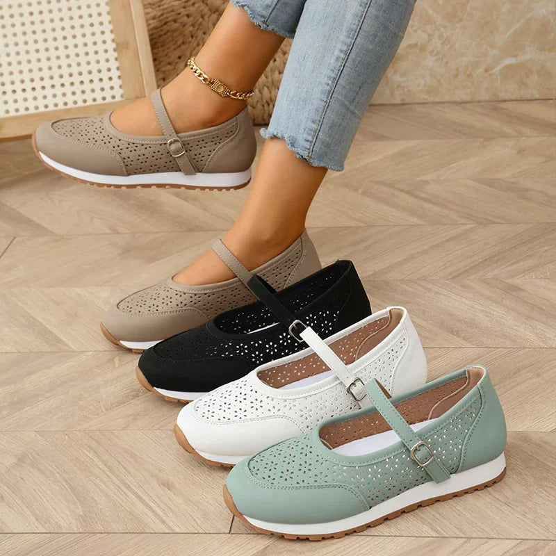 Jewell - Breathable Orthopedic Leather Shoes