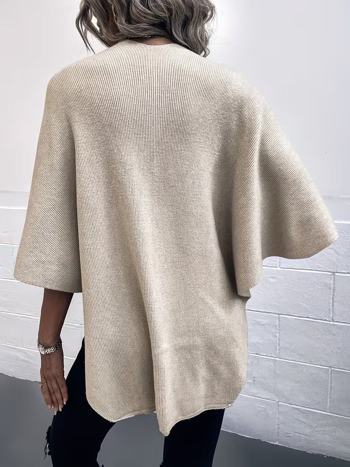 Maebry - Round Ball Cape Knitted Shawl Cardigan