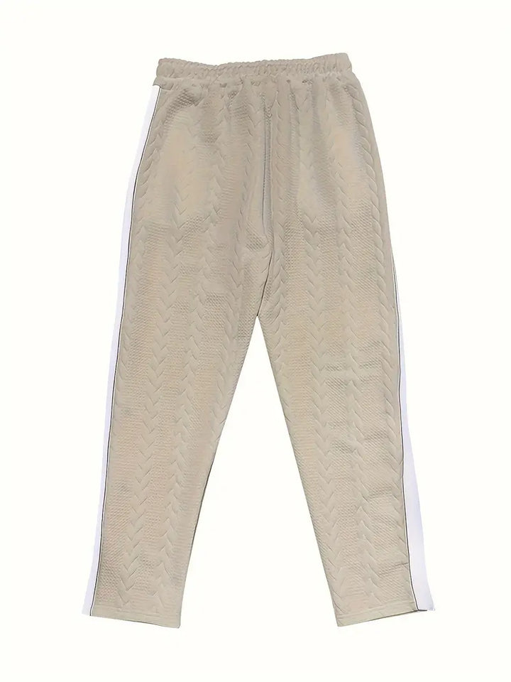 Jonass - Knitted Wide-Leg Trousers with Side Buttons