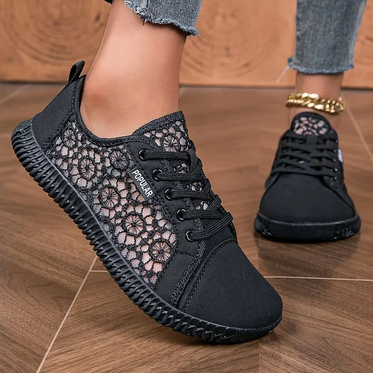Orly - Breathable Mesh Lace-Up Loafer