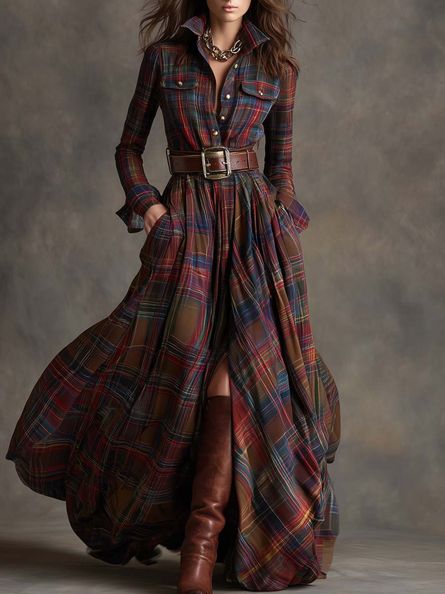 Hadasa - Maxi Dress With Waist Belt