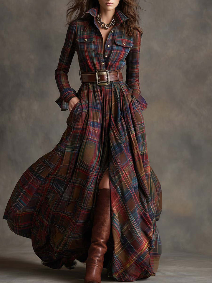 Hadasa - Maxi Dress With Waist Belt