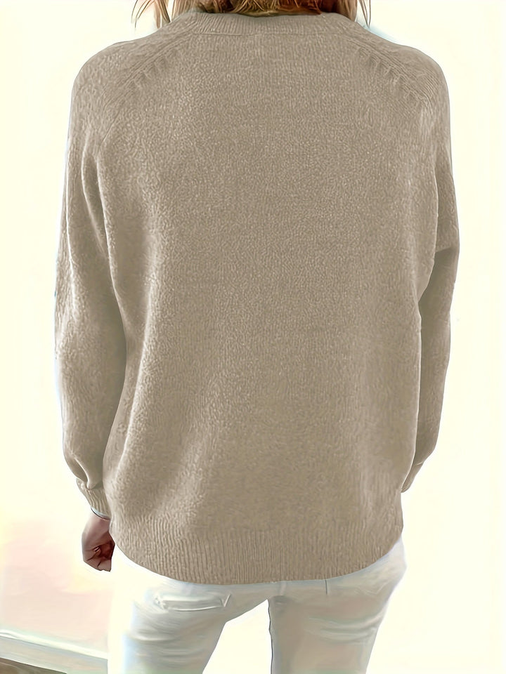 Yelena - Long Sleeve Button-Up Sweater