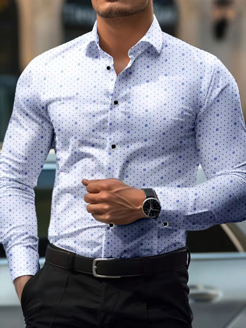 Spyros - Long Sleeve Shirt With Button Front