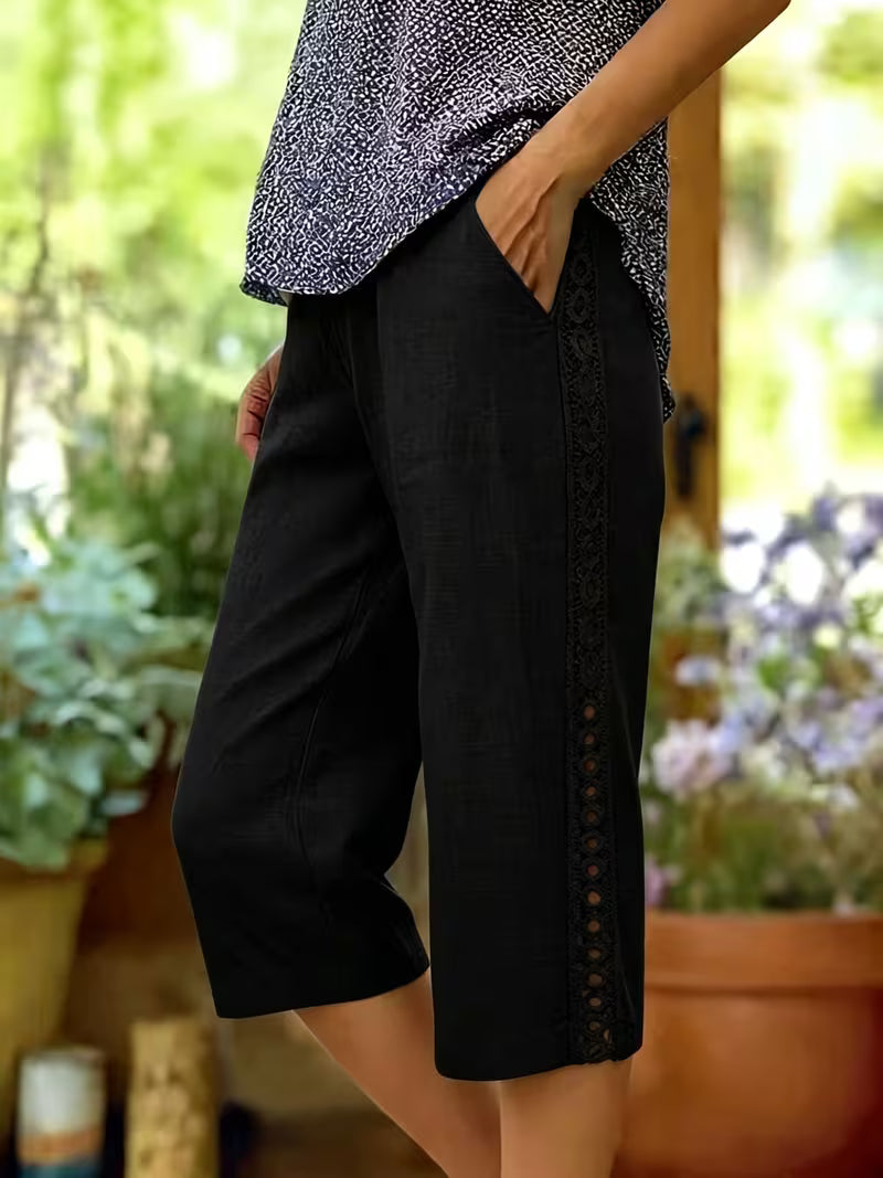 Arnisa - Comfortable Summer Side Lace Pocket Pant