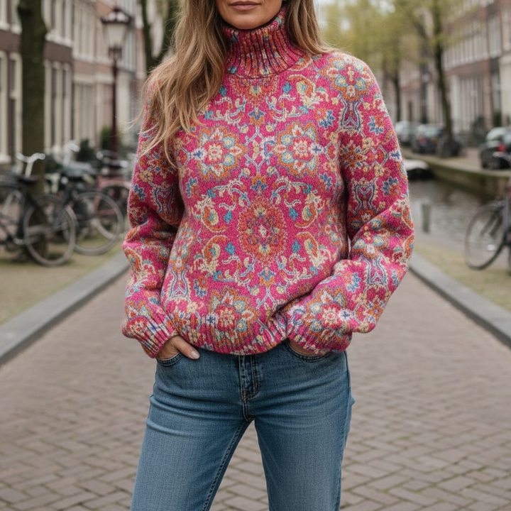 Miraen - Long Sleeves Turtleneck Sweater