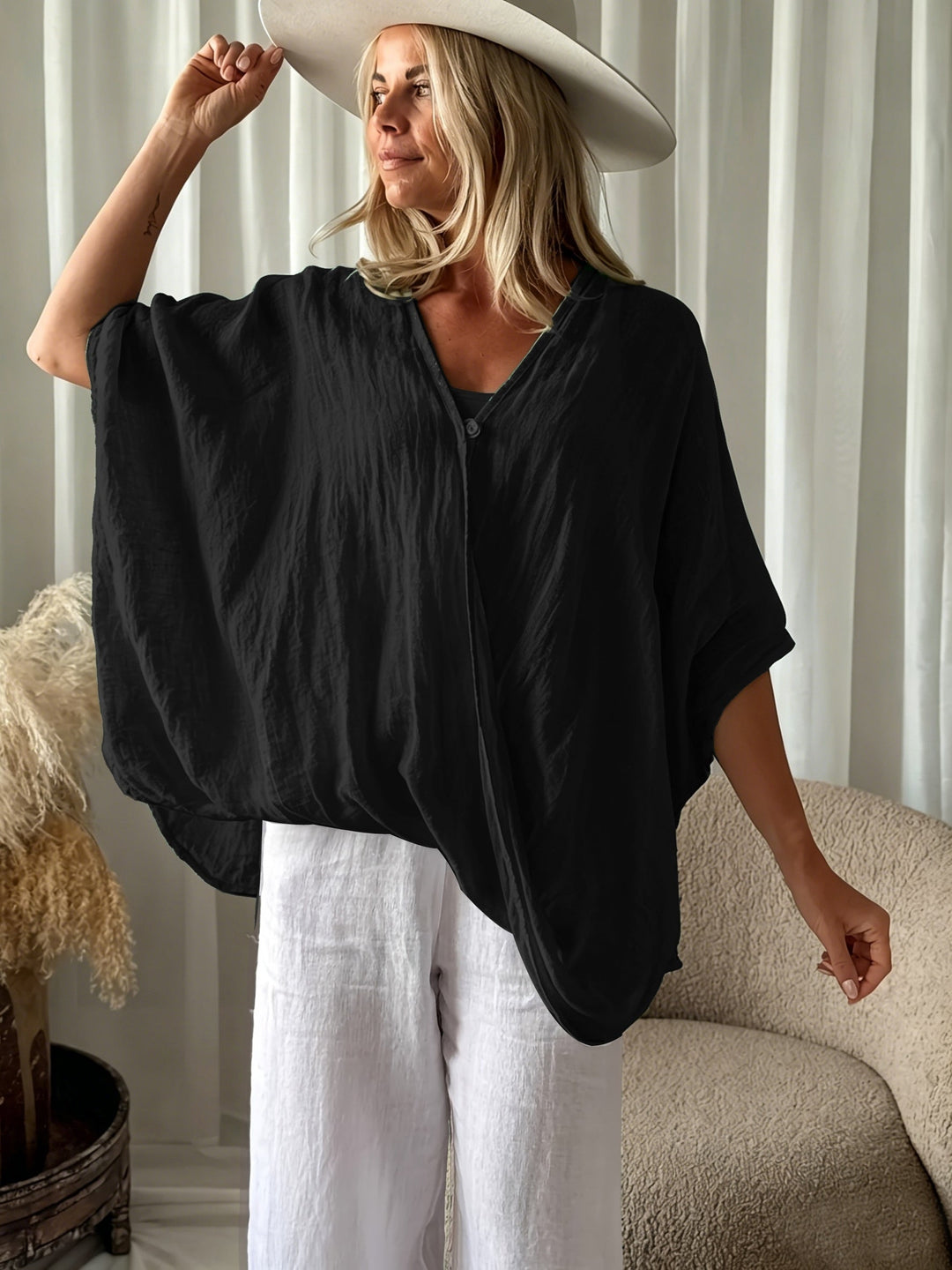 Vivioia - Bohemian Blouse With Loose Sleeve