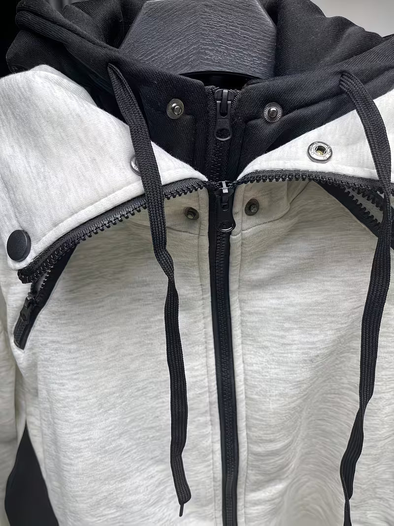 Griffiths - Regular Fit Long Sleeve Quarter Zip Hoodie
