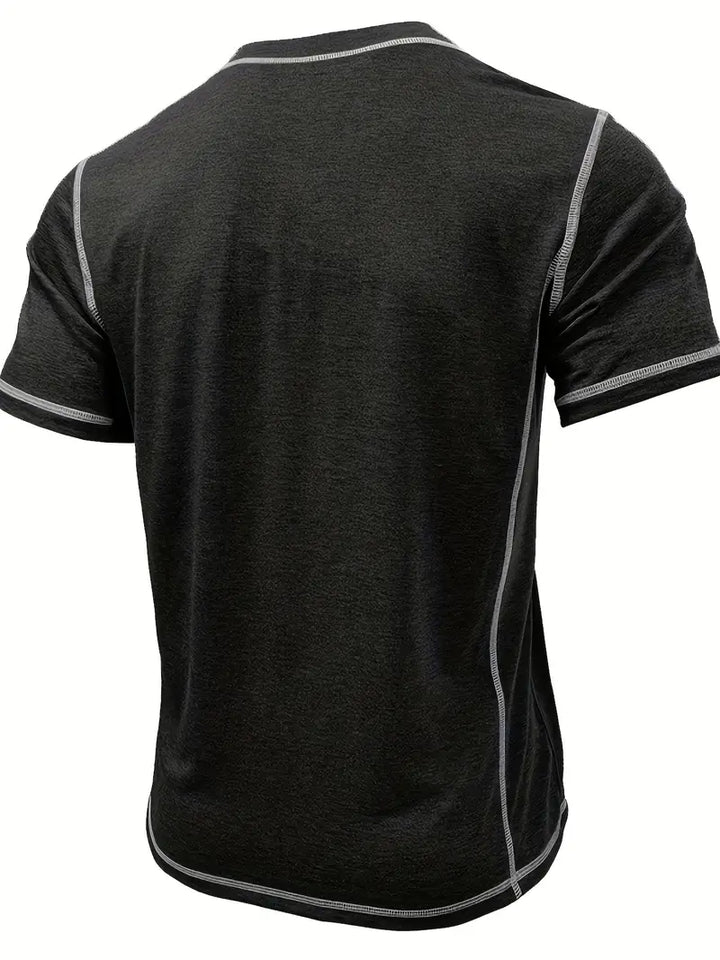 Orazio - Short Sleeve T Shirt With Button