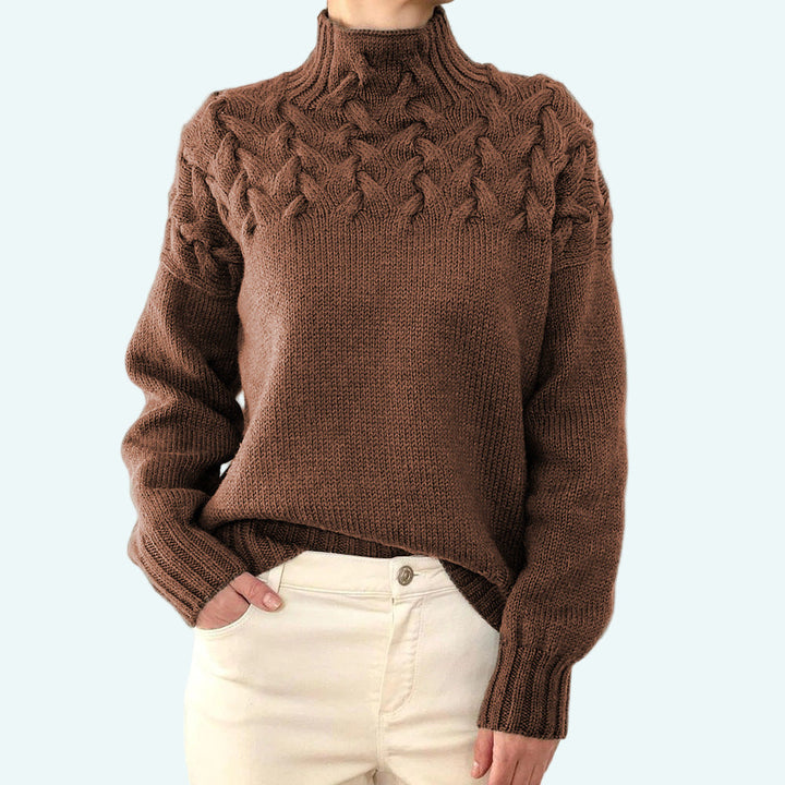 Farrah - Elegant Knitted Turtleneck Sweater