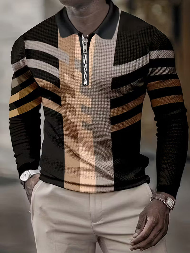 Thomson - Long Sleeve Shirt With Half Zipper