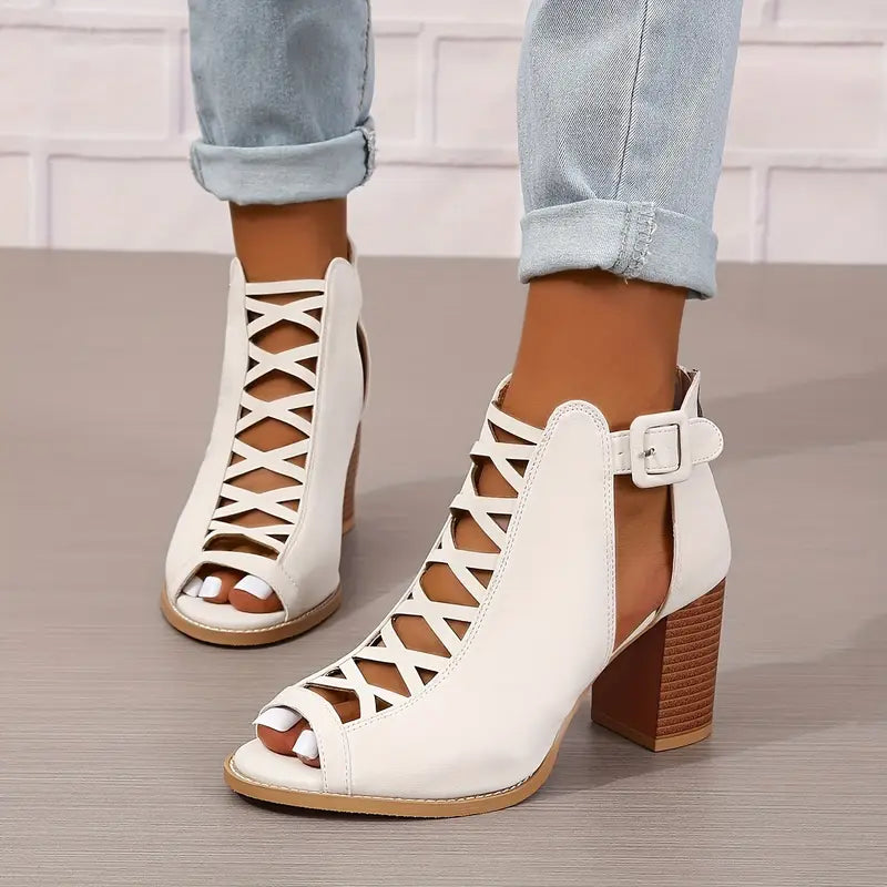 Ruzilya - Elegant Chunky Heel Sandals