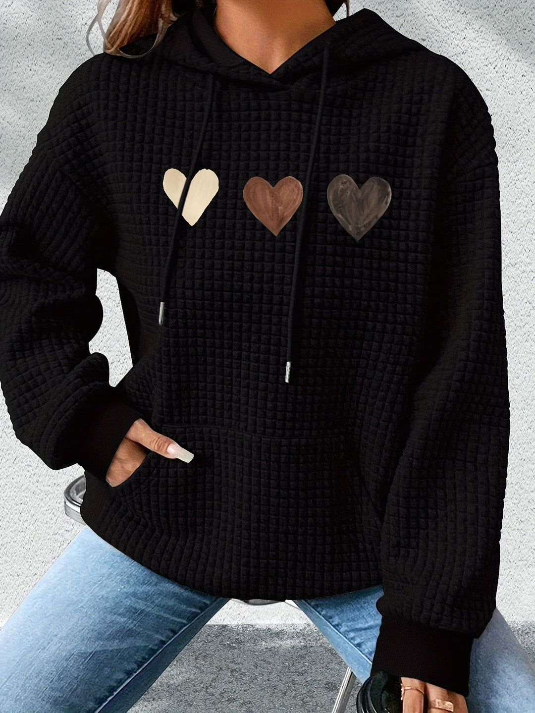 Urmela - Casual Polyester Hoodie With Pockets