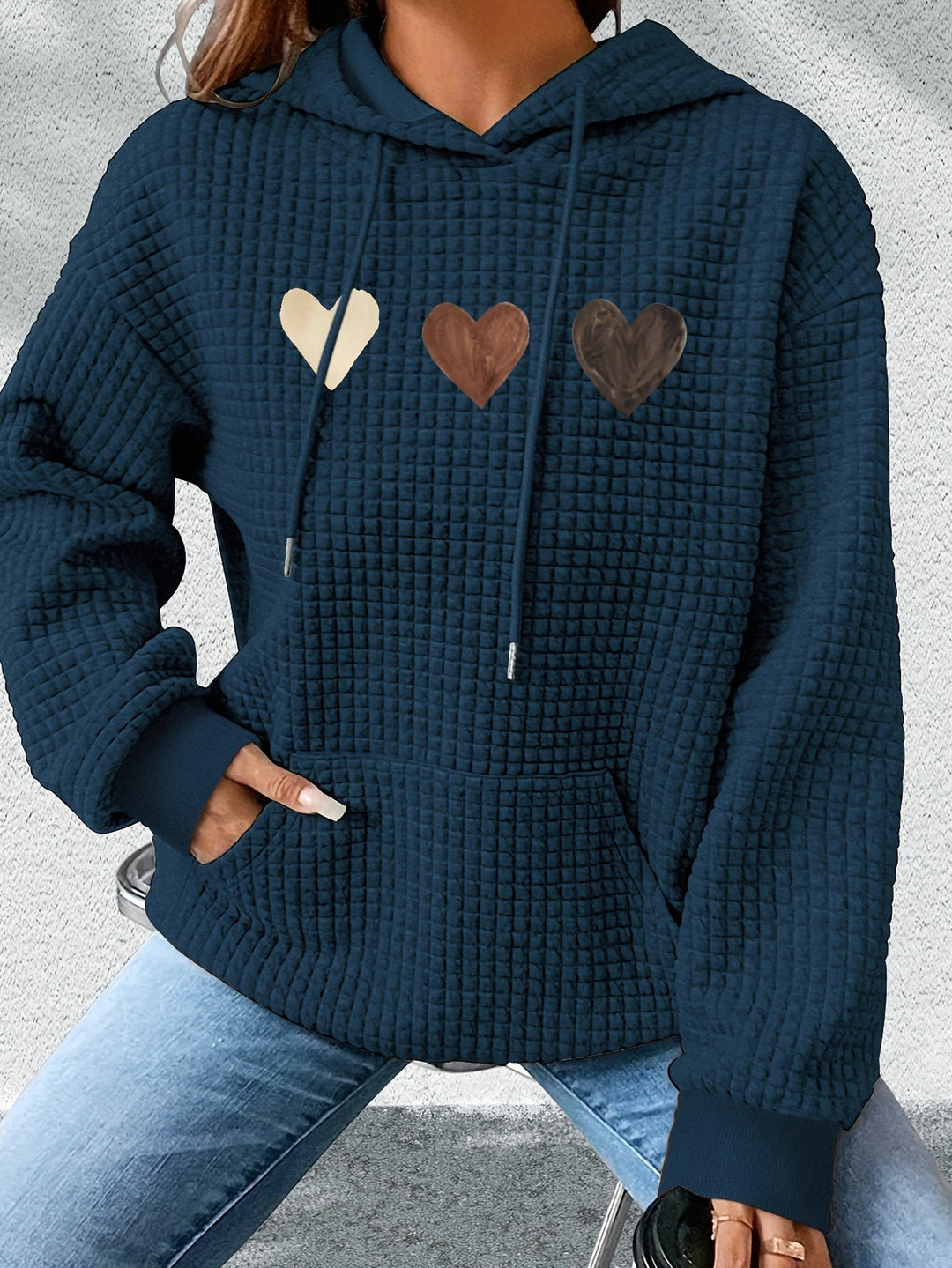 Urmela - Casual Polyester Hoodie With Pockets