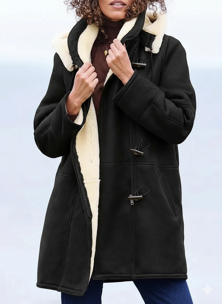 Zulika - Faux Suede Shearling Coat