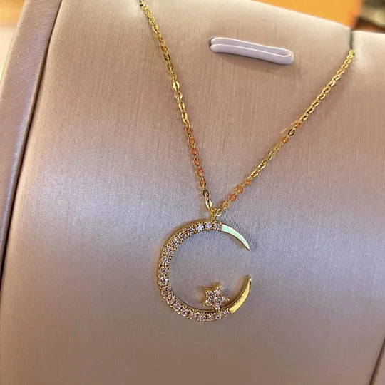 Mayana - Moon and Star Necklace
