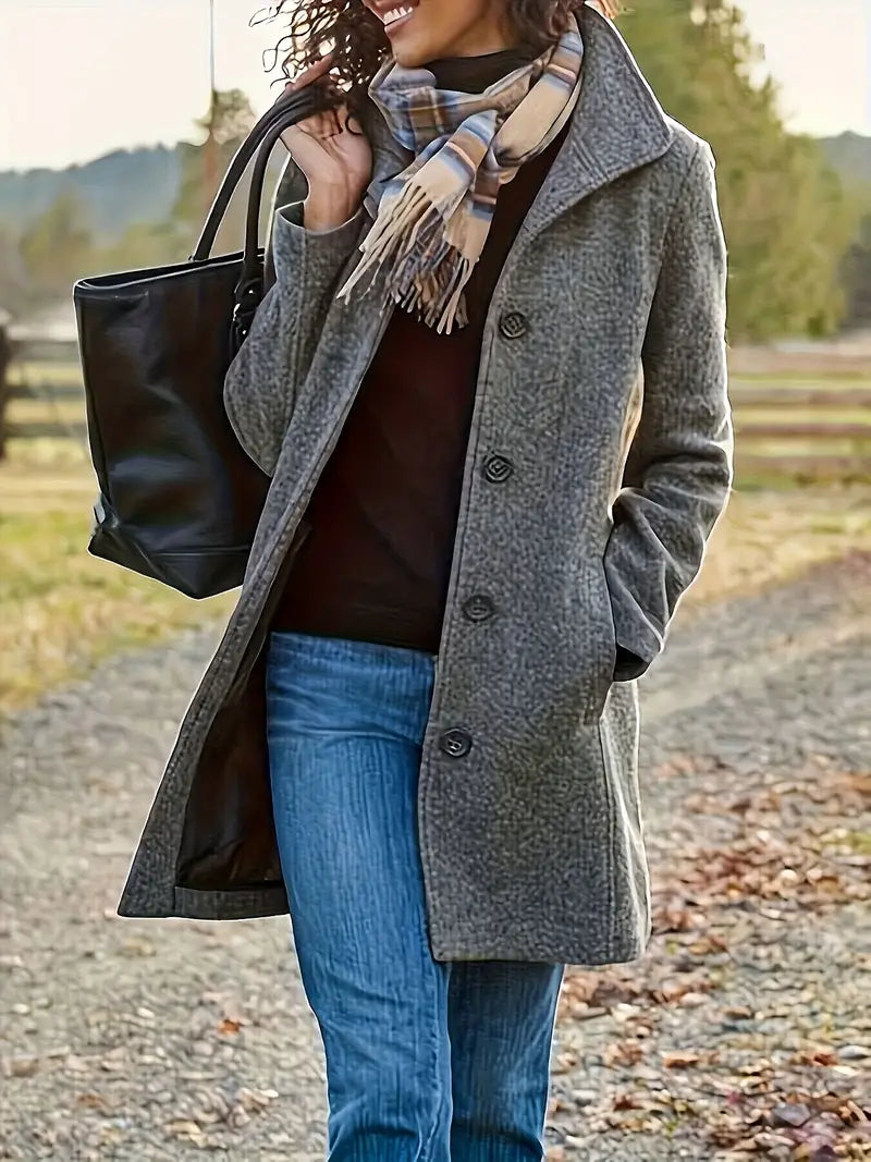 Nuriye - Long Sleeve Winter Coat