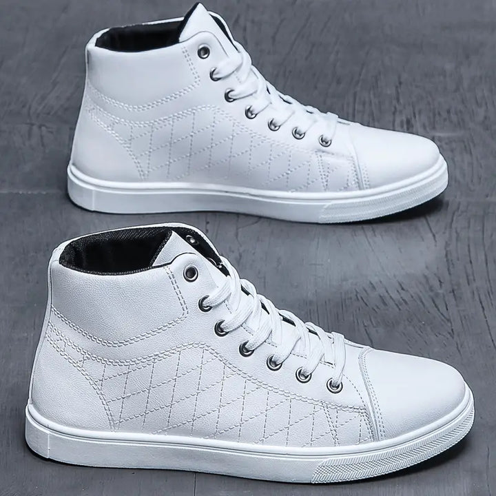 Gayle - Casual Plaid Mid-Top Sneaker