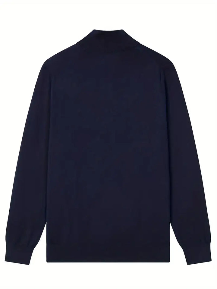Aryan - Casual Knitted Zip Up Sweater