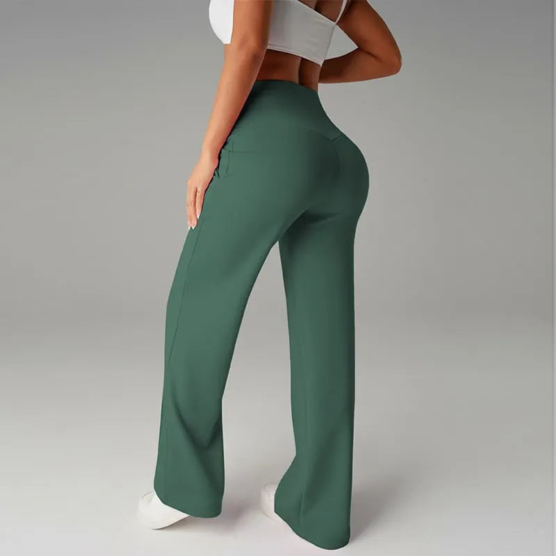 Xima - Straight Loose Leg Trousers