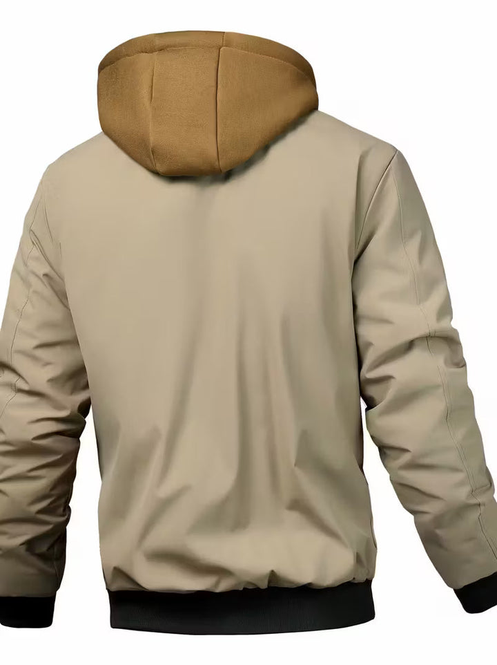 Sylvain - Hooded Air Force Jacket With Zipper