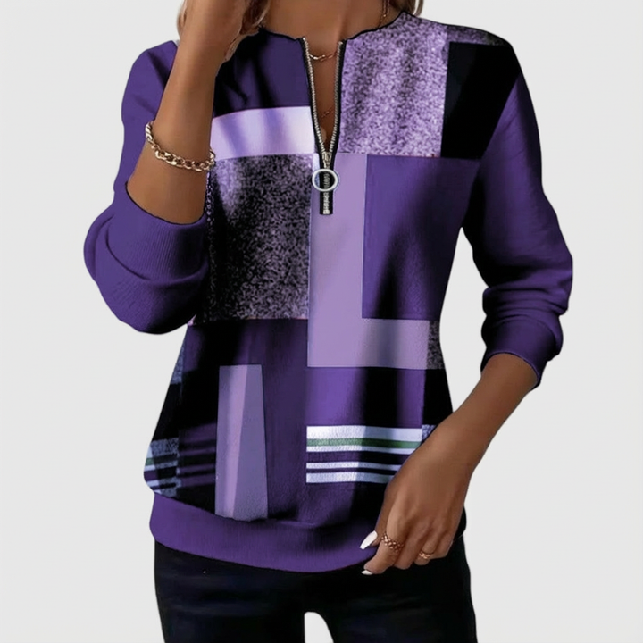 Nivah - Elegant Half-Zip Sweatshirt