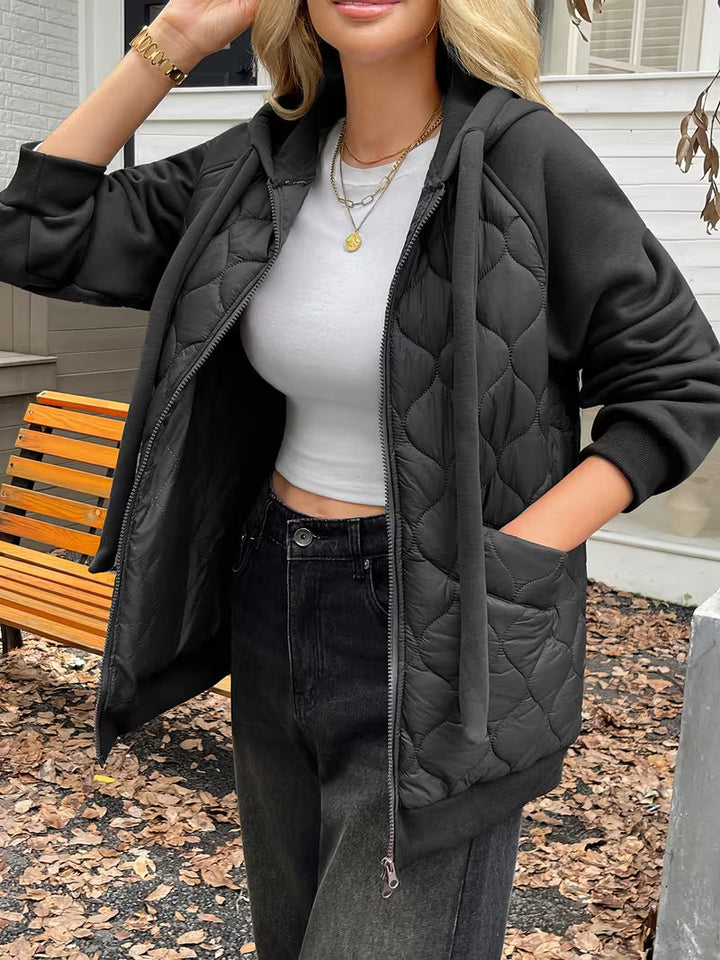 Tatjua - Long Sleeve Jacket With Quilted Panels